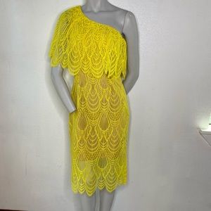 XS, S, Med Dress The Population One Shoulder Dress